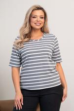 Блузка LS-26-2 серый