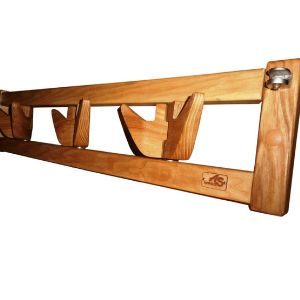 вешалка с плоскими деревянными крючками