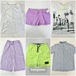 Many brands of children's clothing various sizes and models