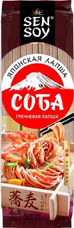 Лапша гречневая "SOBA" 300 г "Sen Soy" КОРОБКА Sen Soy