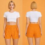 Valencia Soleil — Шорты Broderie Luxe с вышивкой