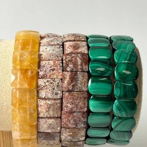 цитрин, яшма, малахит