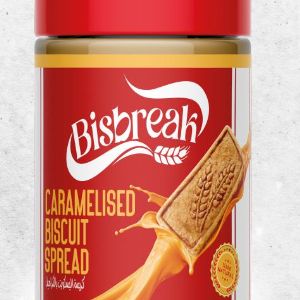 BiSBREAK КРЕМ-ПАСТА ИЗ ПЕЧЕНЬЯ КАРАМЕЛИЗИРОВАННАЯ, 350 гр. (стеклянная банка)