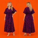 Хлопковое макси-платье Royal Scarlet Botanical