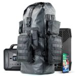 Рюкзак Dry Shield Faraday 40 л // Водонепроницаемый тактический рюкзак с лямками MOLLE и съемным рюкзаком // Электронное экранирование сигналов Анти-отслеживание Конфиденциальность данных Защита ЭМИ Черный, песочный, зеленый