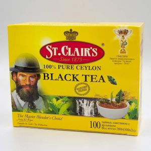 чай черный цейлонский 100пак. St. Clair&#39;s