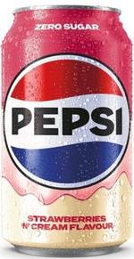Газированный напиток Pepsi Strawberry cream (Лимит.серия) 330мл (24)