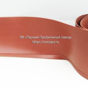 Гибкий плинтус красно-коричневый 100 мм