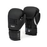 Боксерские перчатки BLACK&WHITE черные Leone 1947 GN059 BPLE26