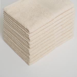 Полотенце махровое из 100% хлопка, 50*90 мм, 440 г/м2, кремовый с бордюром