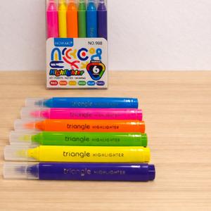 Текстовыделители для выделения HOWAKI Triangle Highlighter (6 цветов)