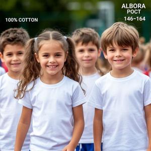 Детская футболка Albora — комфорт, стиль и радость каждый день!
Подарите вашему малышу удобство и яркие эмоции с футболками Albora!
Идеальный выбор для мальчиков и девочек от 8 лет.
Преимущества футболки Albora:
• Натуральный хлопок  — мягкий и гипоаллергенный
• Яркие  и модные цвета, которые не тускнеют после стирки
• Удобный свободный крой — не сковывает движения во время игр
• Безопасные материалы — сертифицировано 
• Универсальный стиль — для  прогулок и праздников
Albora — бренд, которому доверяют родители
Мы создаём одежду, которая радует детей и успокаивает родителей: практично, качественно и со вкусом.

Добавьте футболку в корзину прямо сейчас — пусть ваш ребёнок сияет в Albora!
