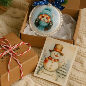 Новогодняя игрушка с картинкой
