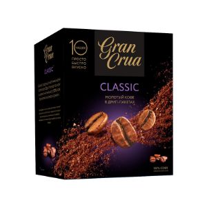 Coffee &#34;Gran Crua&#34; Классический                                     
1 упаковка - 10 пакетиков