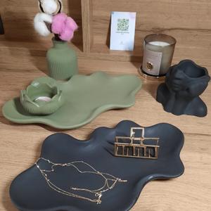 Комплект из 3 изделий: подсвечник, ваза, подставка