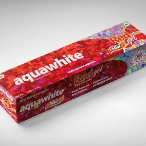 Гелевая зубная паста Red Gel with Whitening Crystals, Aquawhite. Объемы: 75 гр, 100 гр, 125 гр, 150 гр. Производитель Индия.