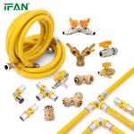 Ifan Wholesale Gas System Elbow Tee Fitting OEM ODM Pex Pipe and Fitting for Gas pipe size