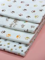 Пеленки из кулира, комплект 4 шт. 100х80 см. ТМ Дашенька 1043