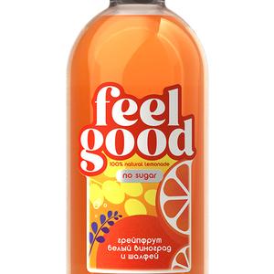 Напиток безалкогольный газированный сокосодержащий пастеризованный «ГРЕЙПФРУТ-БЕЛЫЙ ВИНОГРАД» ФИЛ ГУД (FEEL GOOD), 0.33л
