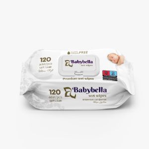 Влажные салфетки Babybella Soft 120 шт