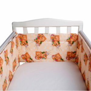 Бортики в детские кроватки, различные модели и расцветки  ХБ 100%