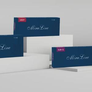 Филлеры MiraLine — инновационные филлеры на основе ГК, разработанные
совместно с южнокорейскими университетами и научно-
исследовательскими организациями.
Характеристики
Состав: гиалуроновая кислота, фосфатный буфер, без лидокаина
Объем: 1,1 мл
Концентрация ГК: 24 мг/мл