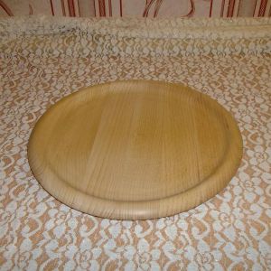 Деревянная тарелка. Тарелка из бука, диаметр 30 см