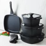 PRO DIAMOND COOKWARE SERIES
Black Color Angular Cookware Set