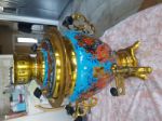 Russian Authentic Tula Electric Samovar 3 liter Hand Painted Hohloma stile 9214263527
