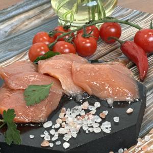 Горбуша с зеленью