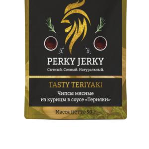 Чипсы мясные из курицы PERKY JERKY Терияки(сухое мясо)