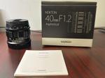 Продаю новый объектив Voigtlander 40mm F1.2 NOKTON для всех камер Nikon Z. Бесплатная доставка.