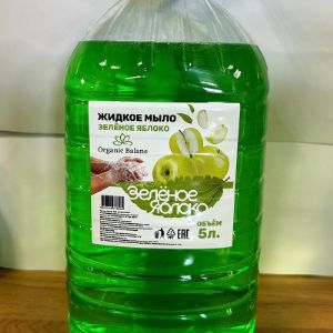 жидкое мыло с ароматом Зеленое яблоко, объем- 5л.