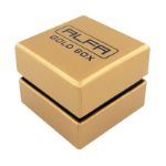 Кольцевая коробка - ювелирные футляры с логотипом вашего бренда Alfa Gold Box KCK01 KCK01