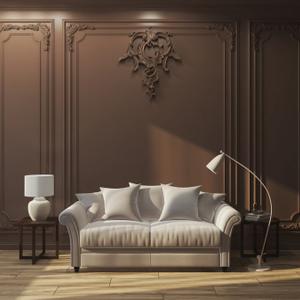 Декорирование стен гипсовыми элементами