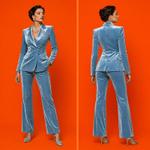 Костюм Élise из Стрейч-Бархата Премиум-Класса (Из серии "Бархатные ткани")