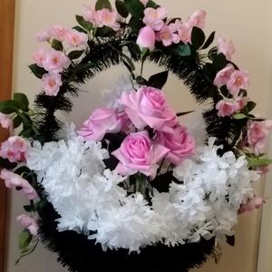 Корзина ритуальная средняя Яблоневый цвет