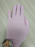 Нитриловые перчатки MediOK цвет розовый фламинго