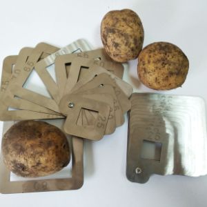 Калибратор веерный ручной для картофеля (квадратный) 30-80 мм (нержавеющая сталь). Для фруктов и овощей