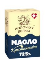 Масло сливочное ГОСТ Молочная долина 72,5% жирности