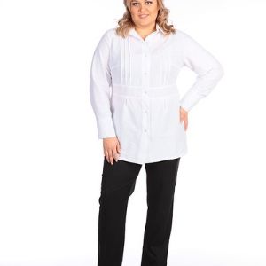 Блуза Августа. Повседневная классическая блуза рубашечного типа с отрезным поясом. Длинный рукав на манжете. 