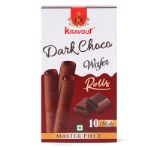 Вафельные трубочки Kravour Foods со вкусом темного шоколада