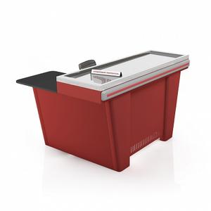 PSC-M-150 Light
Кассовый бокс без транспортёра. С тумбой кассира.
Размер: 1500х1100х870
Рабочая поверхность: гладкая нержавейка или "лён".
Направленность: универсальная - правая или левая.
Изделия имеют универсальную разборную конструкцию, покрытие осуществлено порошковой краской высокого качества. Монтаж кассового бокса достаточно прост и осуществляется за минимальное время.

Цвета стандартные:
RAL 3000, красный;
RAL 1018, жёлтый;
RAL 6029, зеленый;
RAL 5005, синий;
RAL 9022, серебро
Или любой по каталогу RAL

Комплектность поставки:
Паспорт на кассовый бокс.
Столешница в сборе.
Тумба широкая, тумба узкая.
Комплект крепежа для сборки кассового бокса.
Передняя панель кассового бокса. Крышка тумбочки (ДСП).