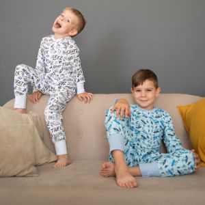 Хлопковые слитные пижамы
