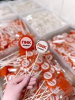 Леденец с картинкой поверх 5 см.