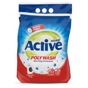 Стиральный порошок автомат &#34;Poly Wash&#34; Polymer Enzyme-технология холодной стирки, 3 кг