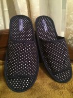 Тапочки домашние горошек 124