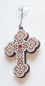 Крест с орнаментом со стразами