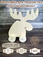 Заготовка для творчества Лось на роликах