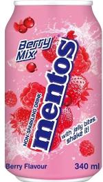 Безалкогольный негазированный напиток Mentos Berry Mix 340 мл (24)
